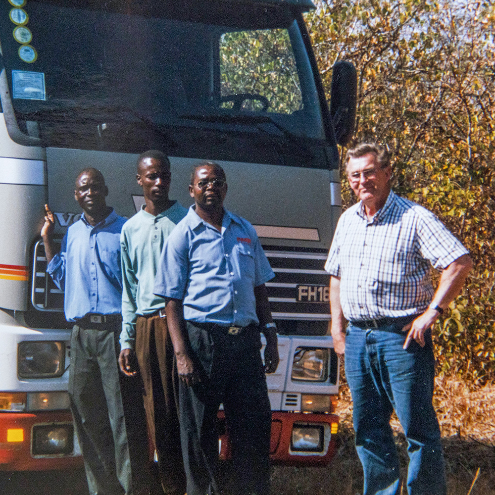 Sanfridssons’ truck in Zambia.